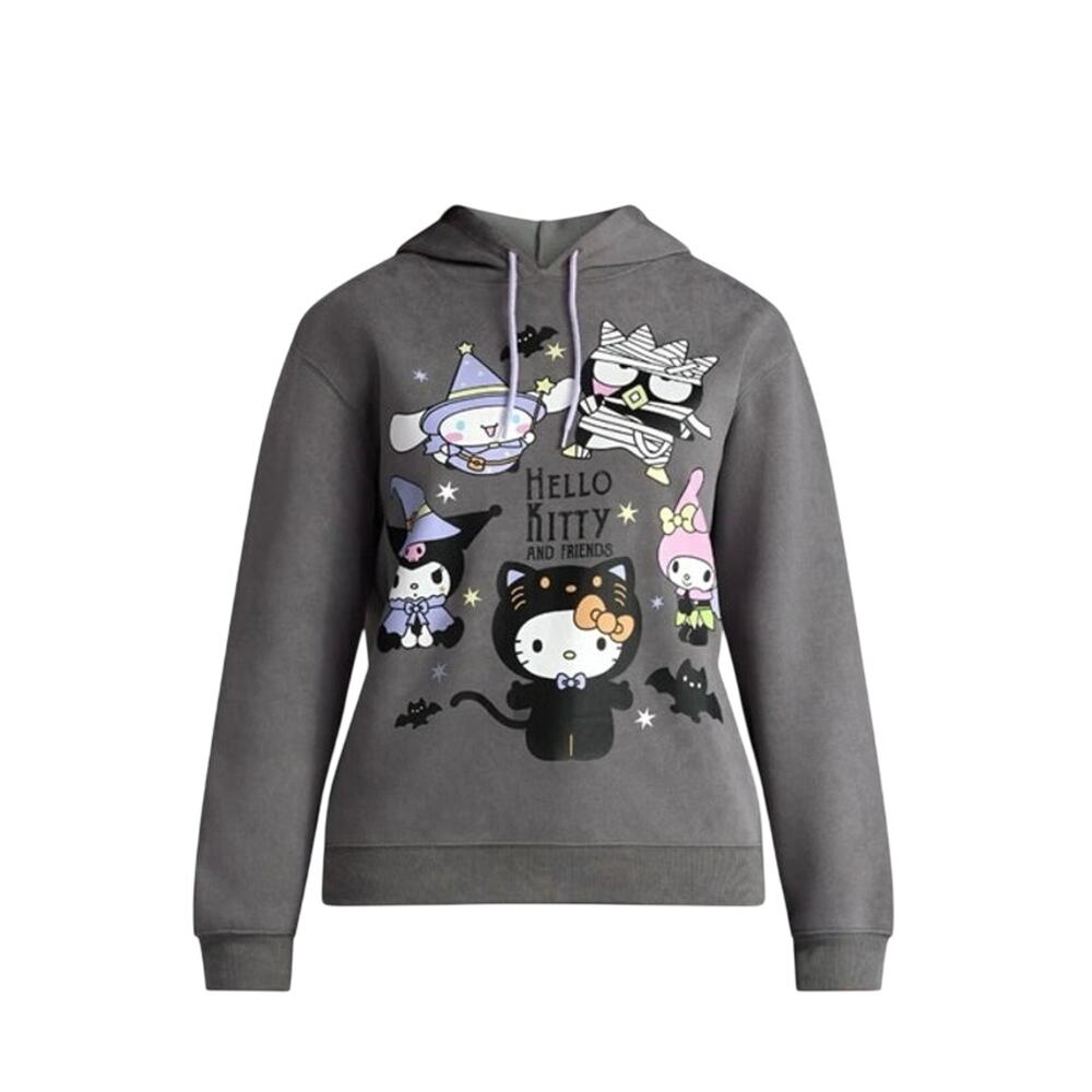 Hello‎ Kitty and Friends Women's Pullover Hoodie Sweatshirt, Sizes XS 0-2 NEW